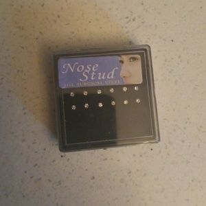 24 surgical,steel nose rings studs
